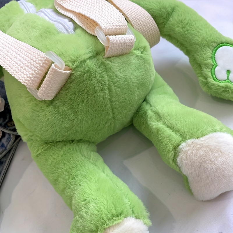 Big Eye Frog Plush Double Backpack Cartoon Doll Cute Toy - Temu
