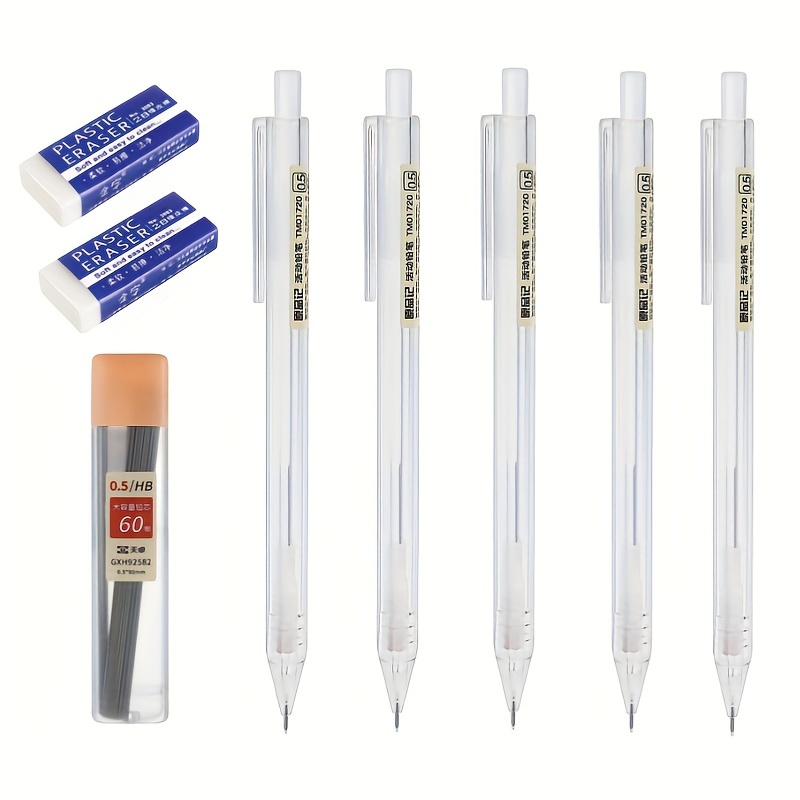High Quality Mechanical Pencil Set White Mechanical Pencils - Temu