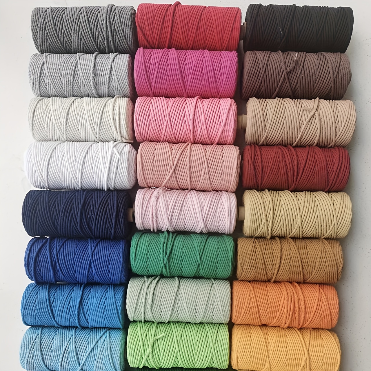 Knitting Books for Beginners Knitting Bag Yarn Storage Colorful Cotton Rope  Diy Hand Woven Thick Cotton Rope Woven Tapestry Rope Tied Rope