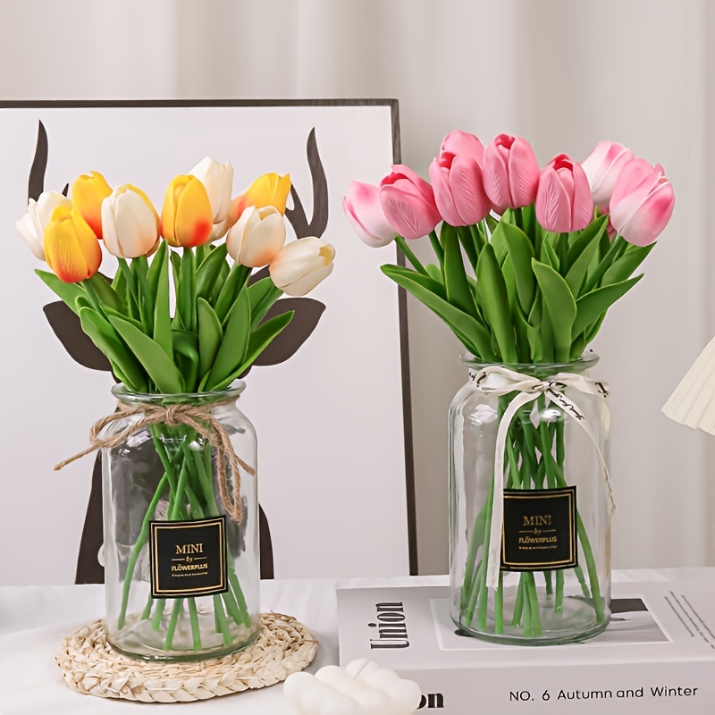 La magia de los tulipanes artificiales, belleza sin límites