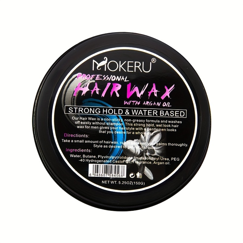 Strong Hold Argan Hair Wax for Edge Control and Styling