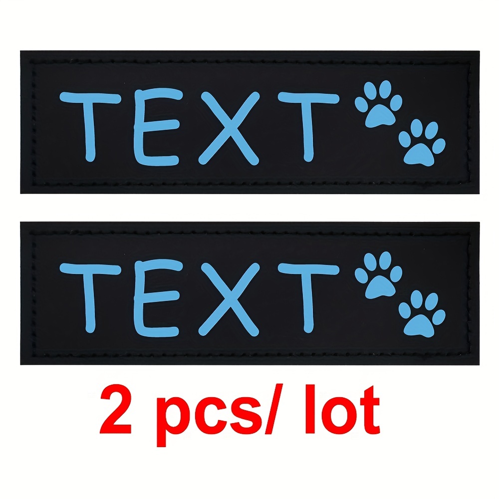 Personalized Dog Harness Tags K9 Dog Collar Harness Name Patches Sticker  Label Custom Dog Harness Name Tag Sticker Name ID