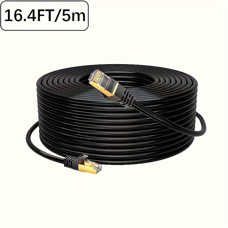 UGREEN Cat 8 Ethernet Cable , Flat High Speed 40Gbps 2000Mhz Internet Cable  26AWG Network Cord RJ45 Shielded Indoor LAN Cables for Gaming PC PS5 Xbox  Modem Router