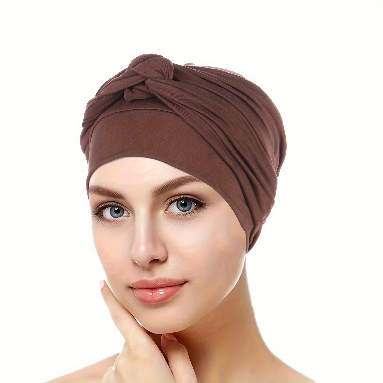 Boho Tressé Simple Turban Chapeau Élégant Couleur Unie - Temu France