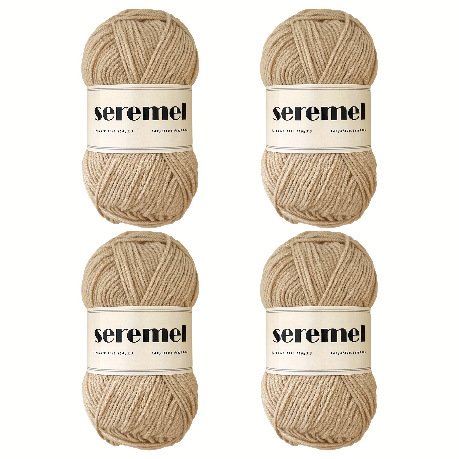 Acrylic Yarn For Crocheting And Knitting 4plys Soft Warm - Temu United Arab  Emirates