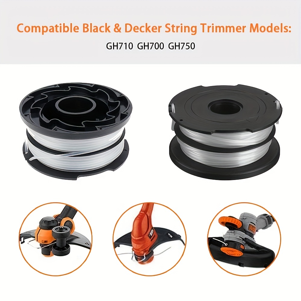 DF-065 Trimmerfaden Ersatzspule 5er-Pack – Kompatibel Mit Black & Decker GH700 GH710 GH750