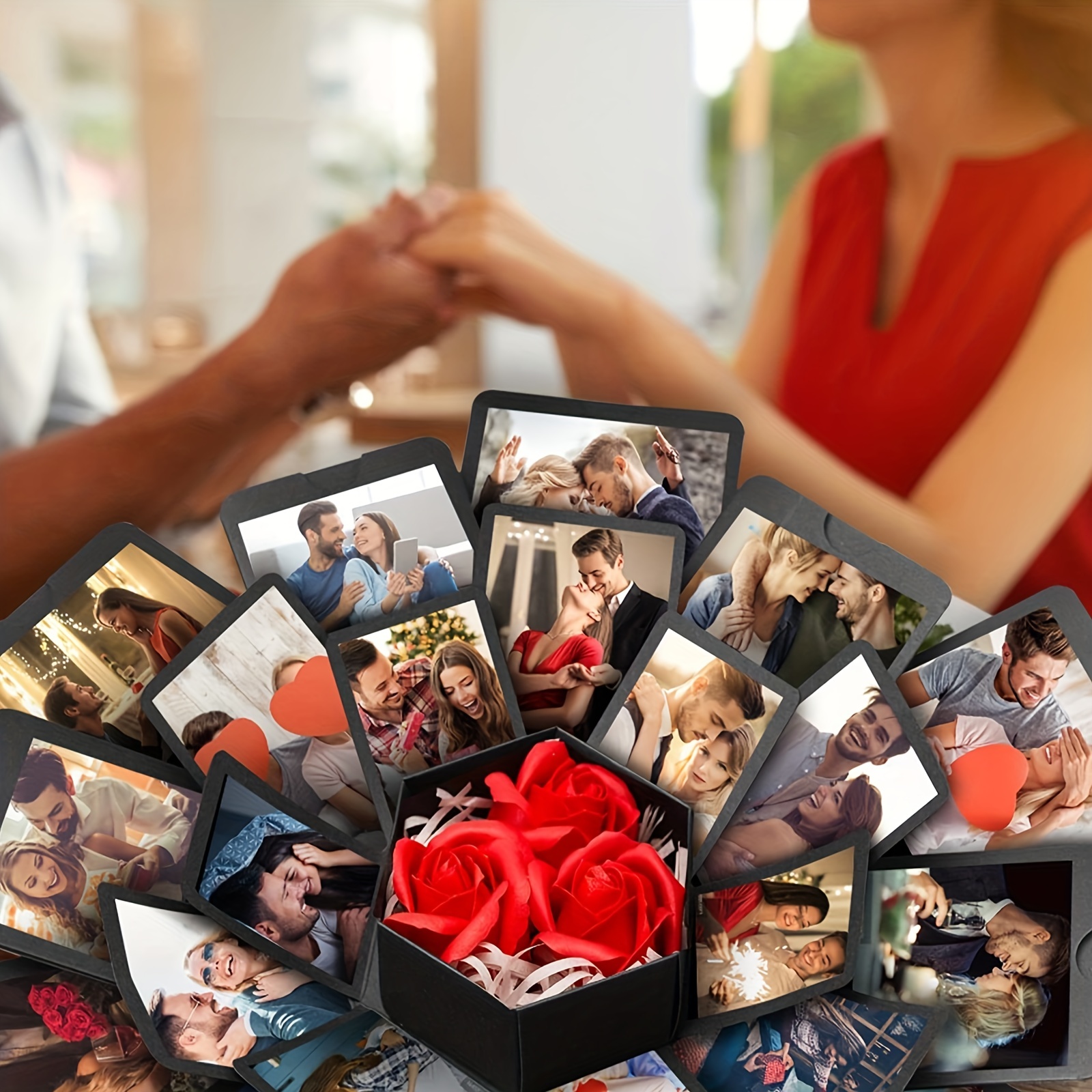 Anniversary Scrapbook DIY Photo Album Surprise Exploding Gift Box Romantic  Love