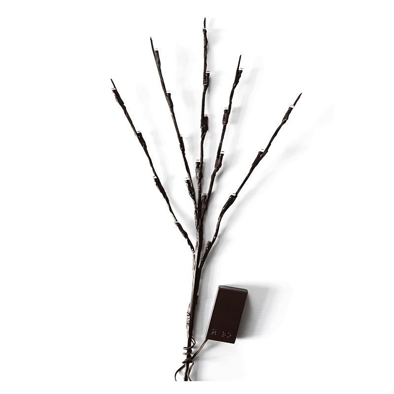 Brindille Branches Avec 20 Led Guirlande Lumineuse À Piles Éclairé Marron  Branches De Saule Grand Vase De Remplissage Saule Brindille Lampe -  Éclairage De Vacances - AliExpress