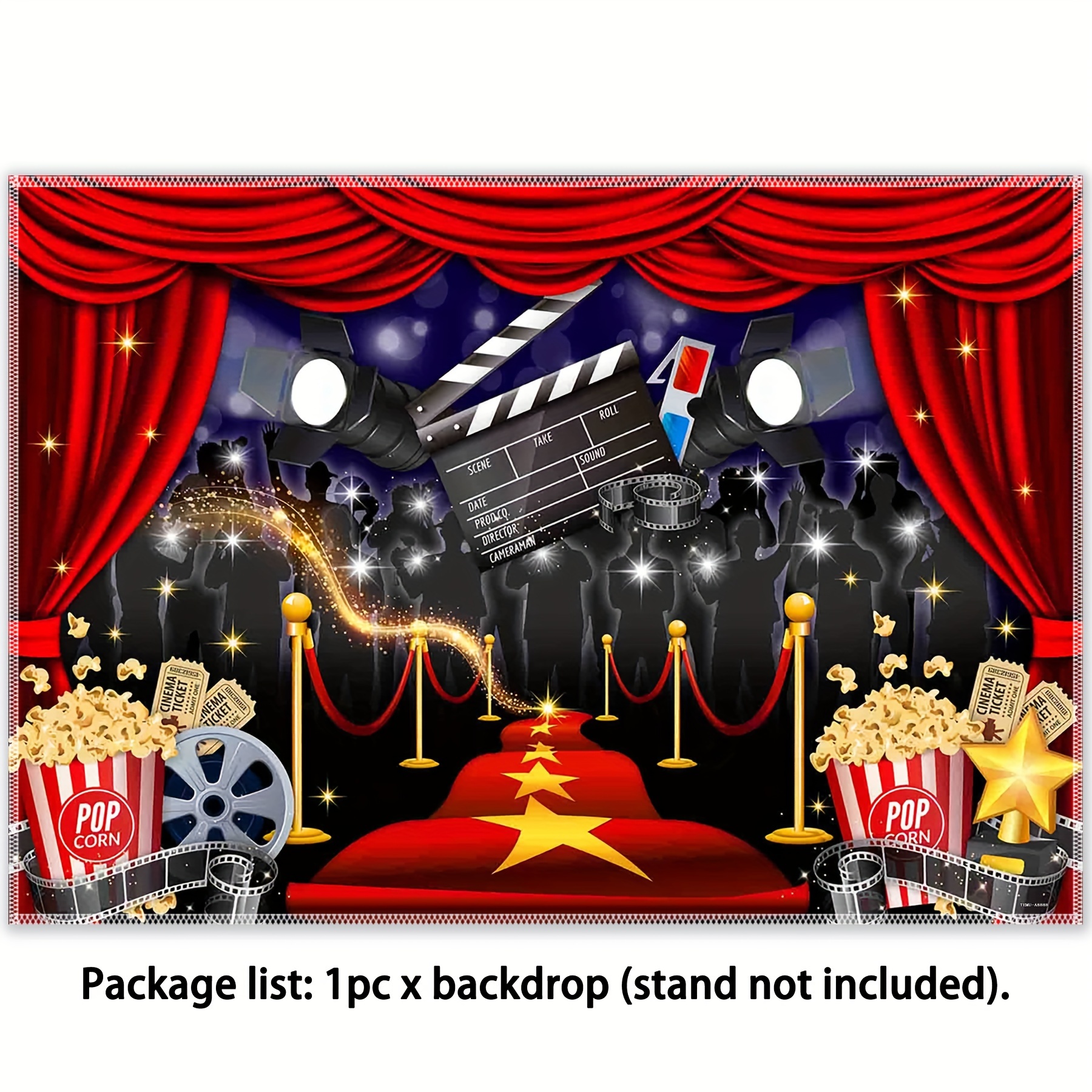 Movie Polyester Photography Backdrop Night Stage - Temu