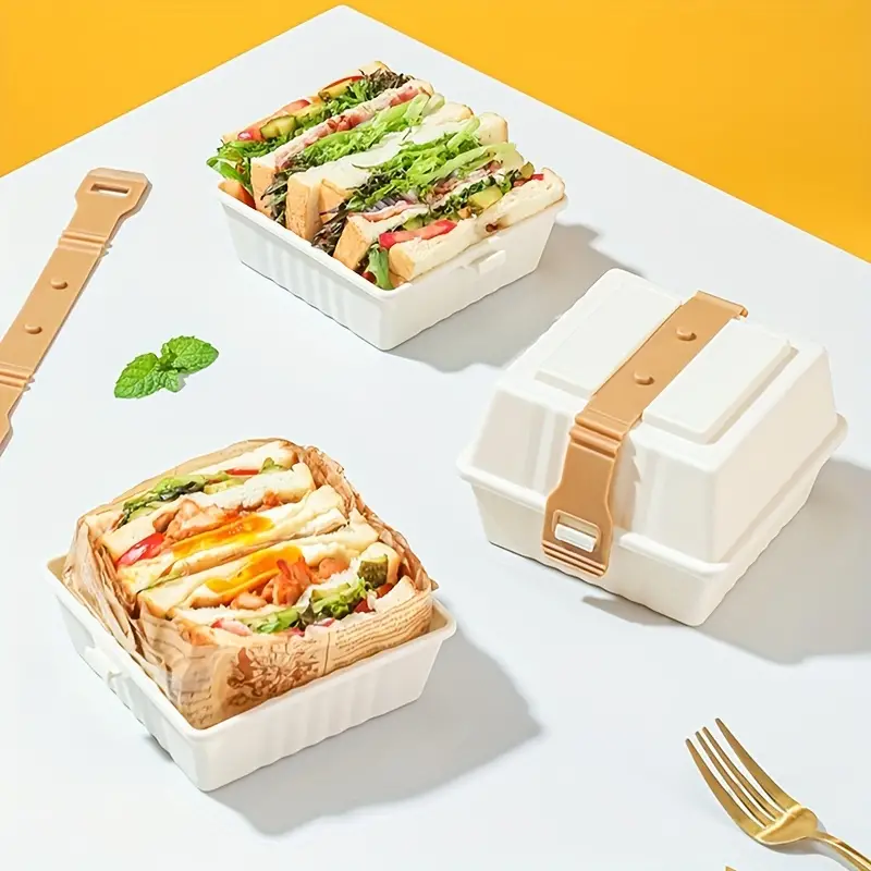 Hamburger Box, Burger Sandwich Crush-proof Box, Camping Picnic Box, Food  Storage Sandwich Container, Food Grade Sandwich Container For Hot Dog And  Hamburger - Temu