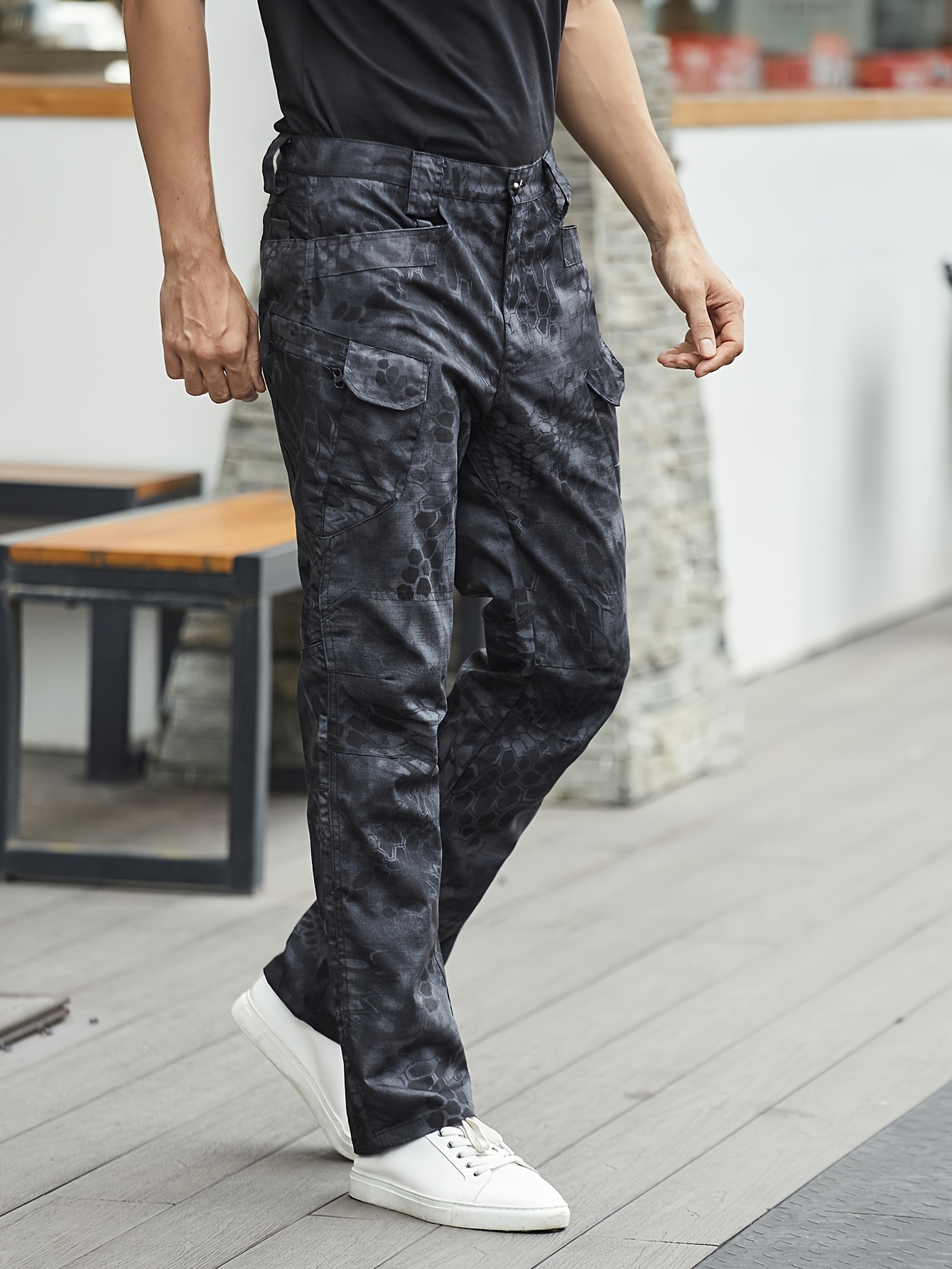 Pantalon Cargo Fans Militaires avec Utile Poches Cargo Alpinisme