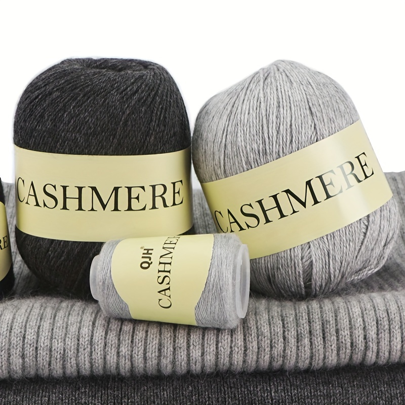 Cashmere Yarn for Crocheting 3-Ply Worsted Pure Mongolian Warm Soft Weaving  Fuzzy Knitting Cashmere Hand Yarn Thread 5pcs