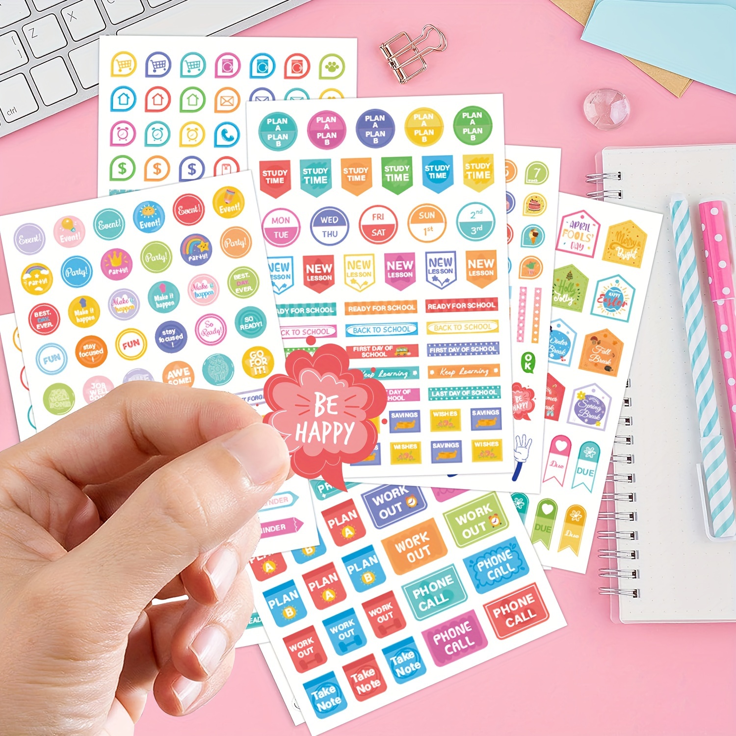 Planner Stickers / 720+ Value Stickers Pack Monthly Weekly - Temu