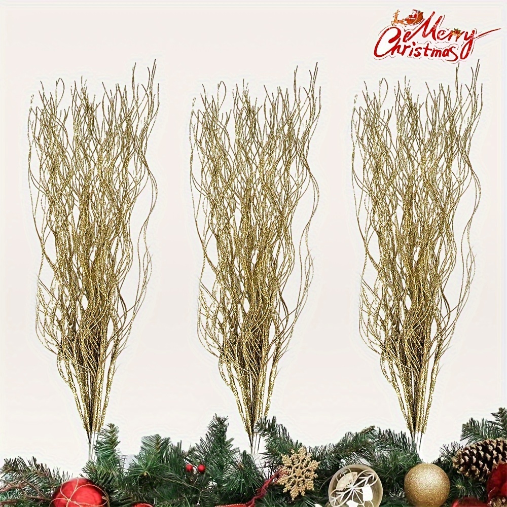 5pcs Artificial Flower Fake Snow Frost Pine Branch Cone Berry Holly Diy  Xmas Tree Ornament Home Christmas Decor Supplies Gift
