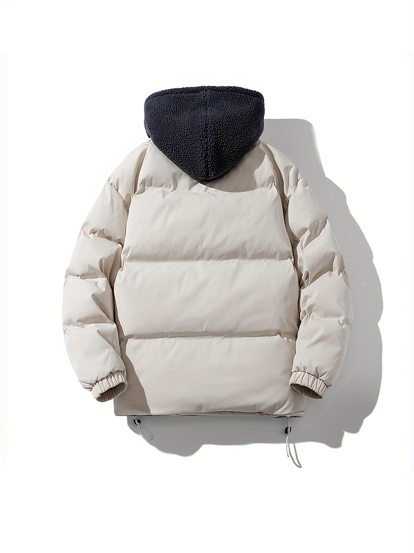 Men's Plus Size Zipper Hooded Puffer Coat, Men's Clothing For Winter, For  Big And Tall Guys, Free Shipping For New Users