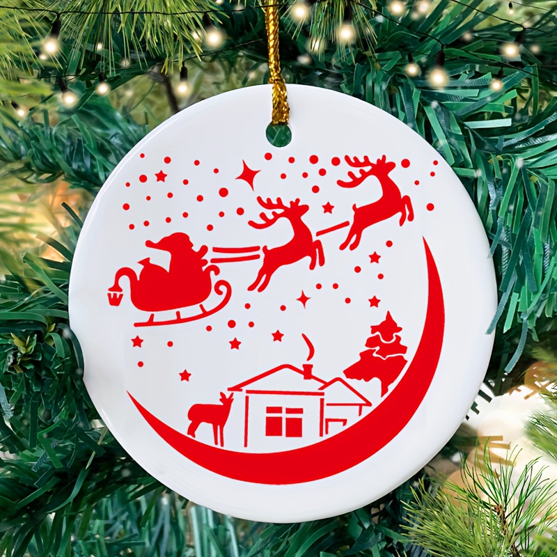 40 Pcs Small Christmas Stencils Reusable 3x3 Inches Holiday Xmas