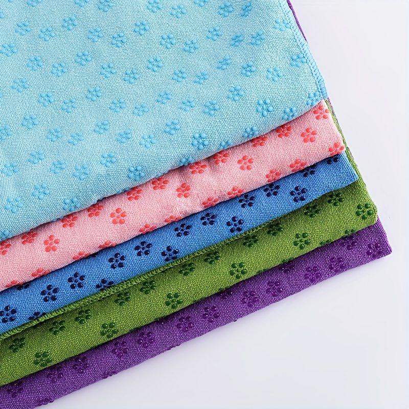 Solid Color Microfiber Yoga Towel Sweat Absorbent Non Slip - Temu