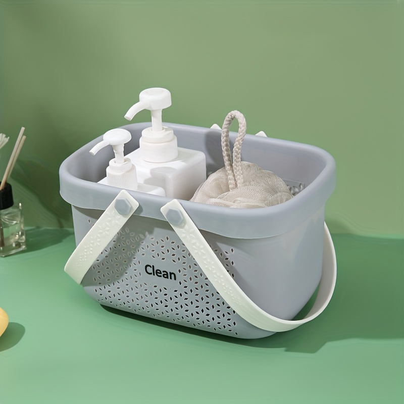 Plastic Portable Bath Basket Shower Supplies Storage And - Temu