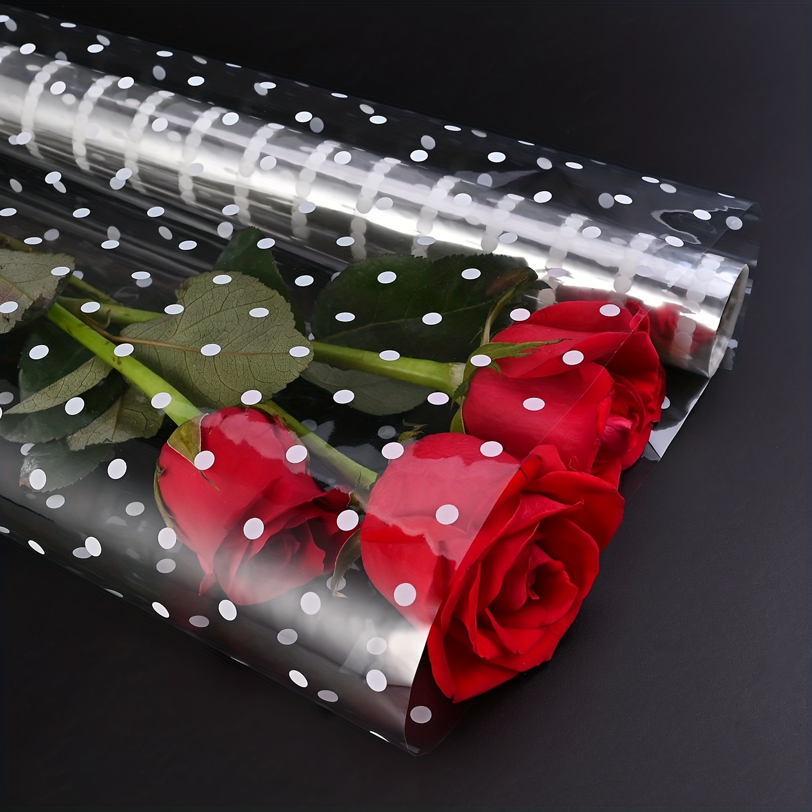 Waterproof Transparent OPP Flower Wrapping Paper with Happy