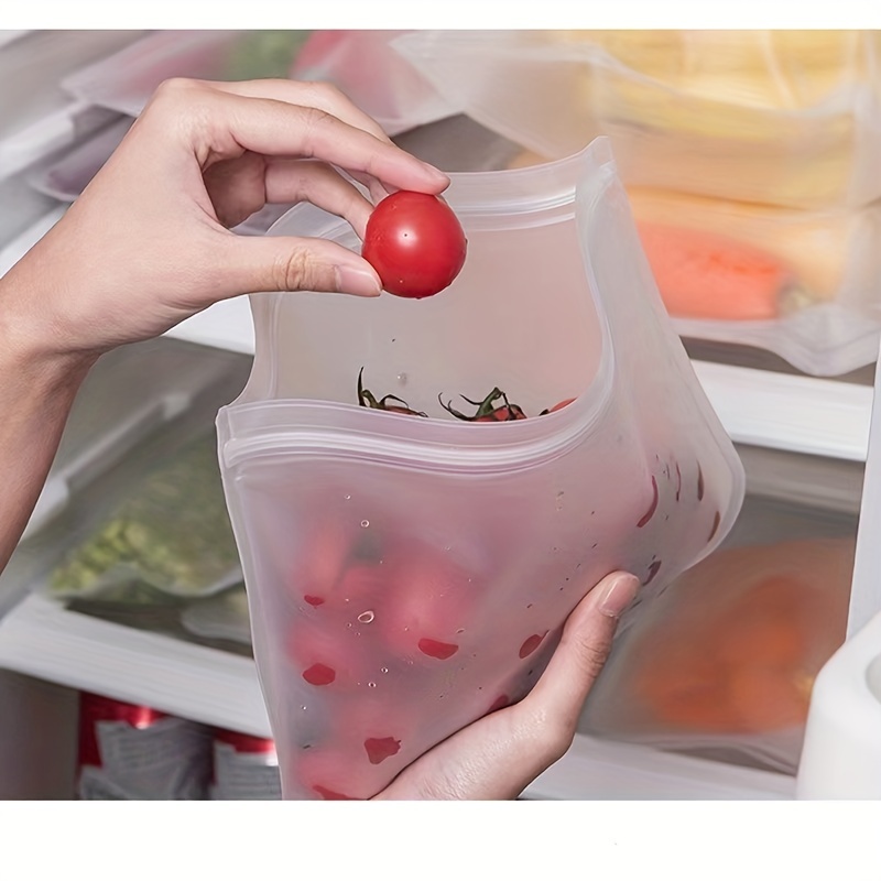 1pc Red reusable storage for food preservation Vacuum rectangular suitable  for refrigerator fruit, vegetable, meat preservation tray