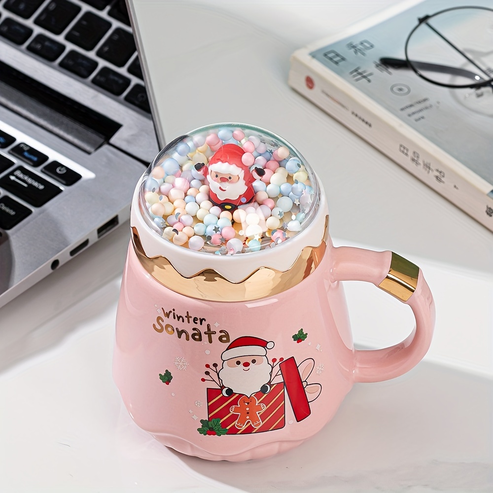 Creative Mug, Christmas Theme Cup, Trendy Cute Water Cup Coffee Cup Ceramic  Water Cup Halloween Christmas Gift For Restaurants/cafe - Temu