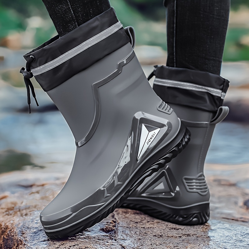 Mens Rain Boots Non Slip Wear Resistant Waterproof Rain Shoes For Outdoor  Working Fishing - Men's Shoes - Temu
