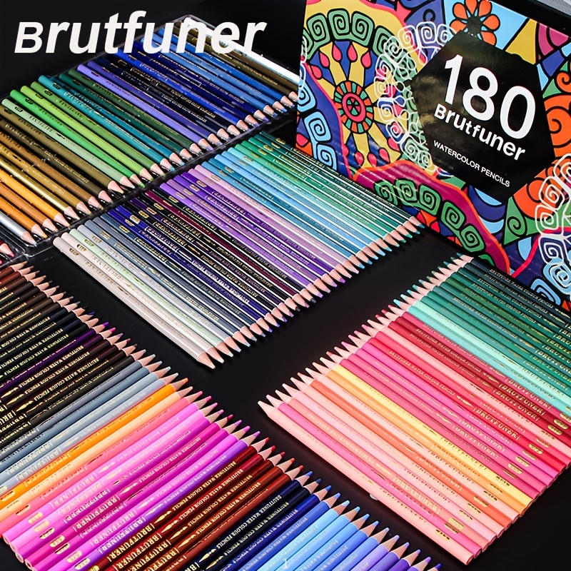 180 color Artist Colored Pencils Set For Adult Coloring - Temu