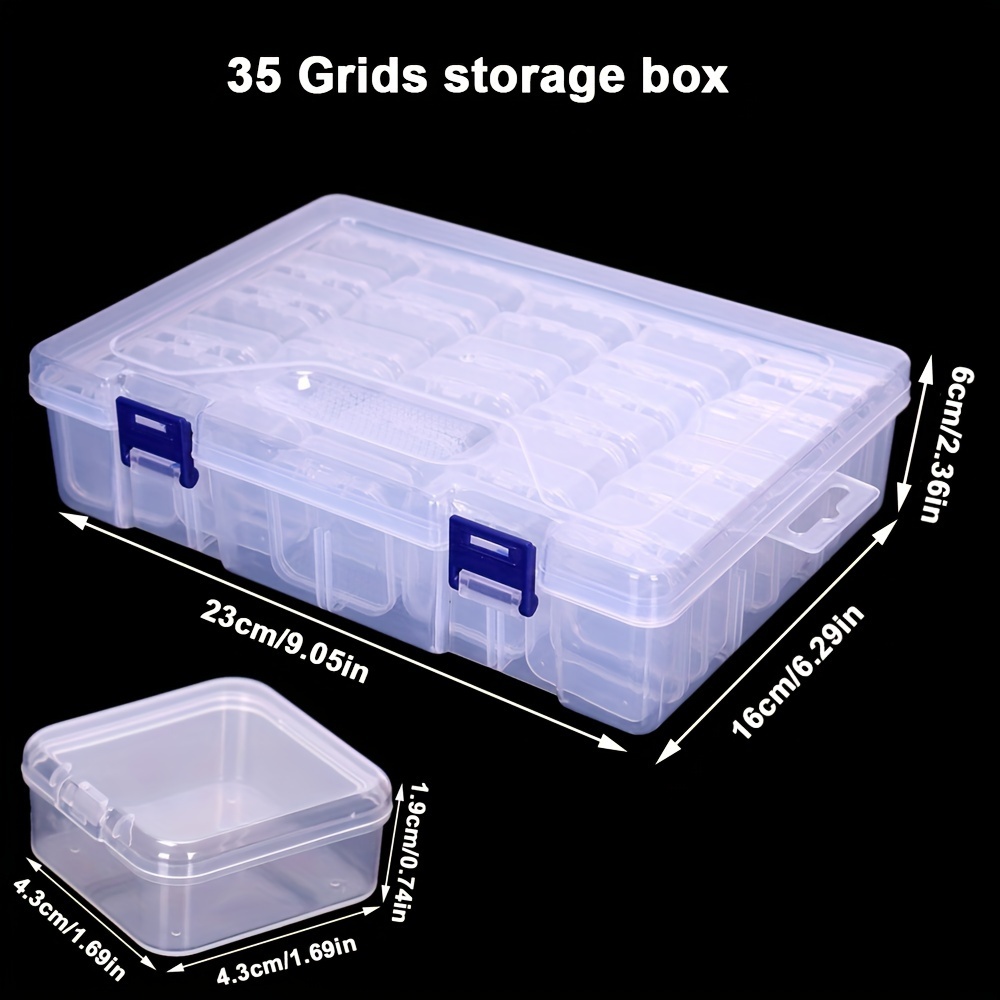 24 Grids Diamond Painting Storage Box 24-Grids Plastic Diamond Art