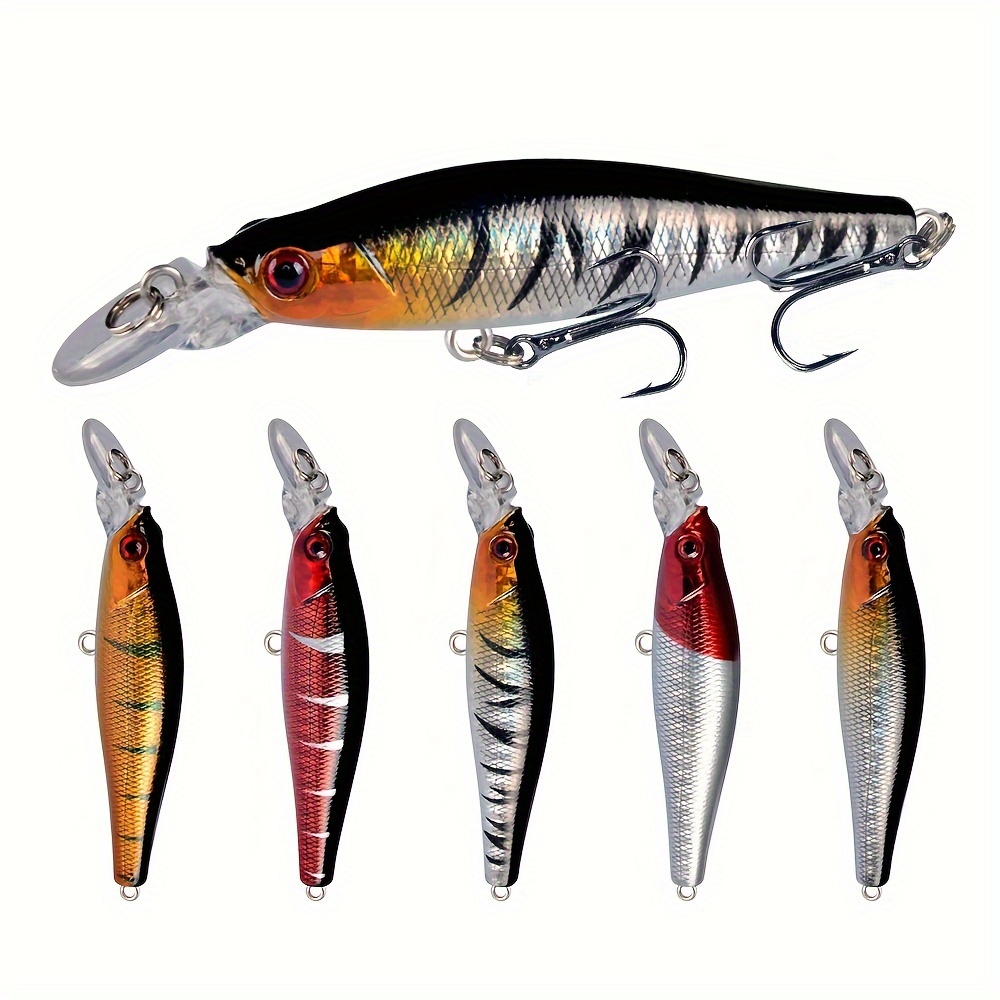 Minnow Fishing Lure Floating Wobblers Artificial Hard Bait - Temu