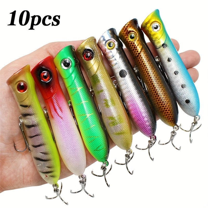 Topwater Popper Fishing Lures Hard Bait Sea Trolling Carp - Temu