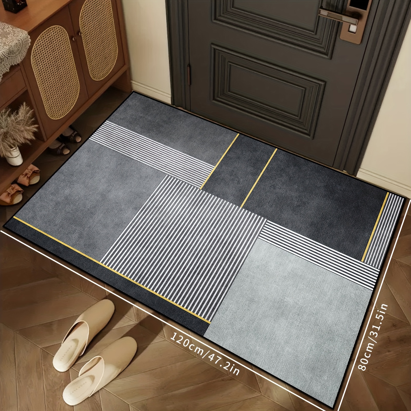 Welcome Guests In Style With This Super Absorbent Door Mat - Temu