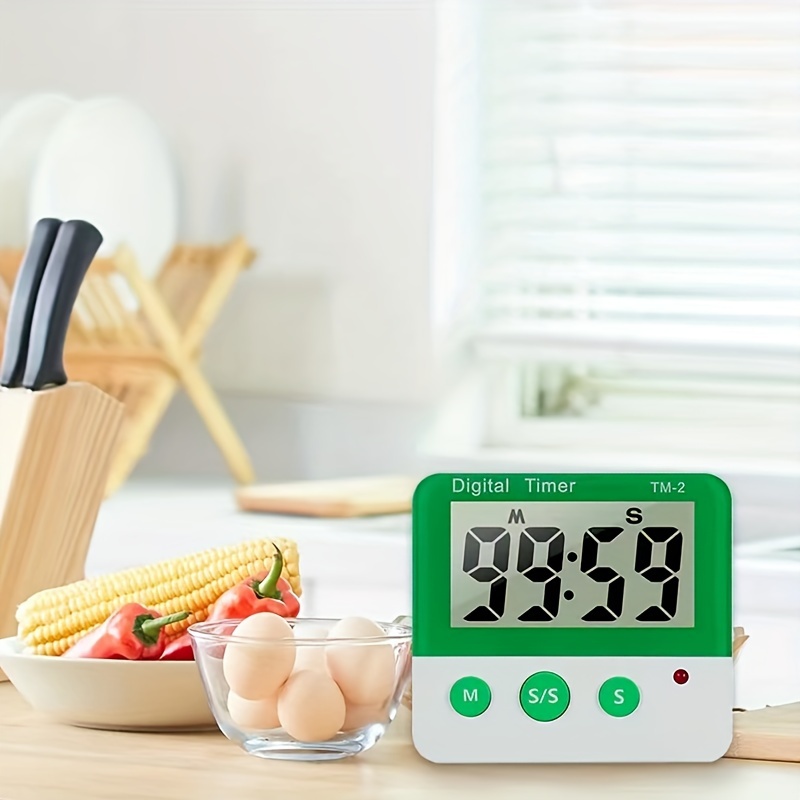 Pomodoro - Reloj despertador con temporizador, temporizador y reloj  silencioso, reloj de tomate magnético con luz nocturna, cronómetro, cuenta