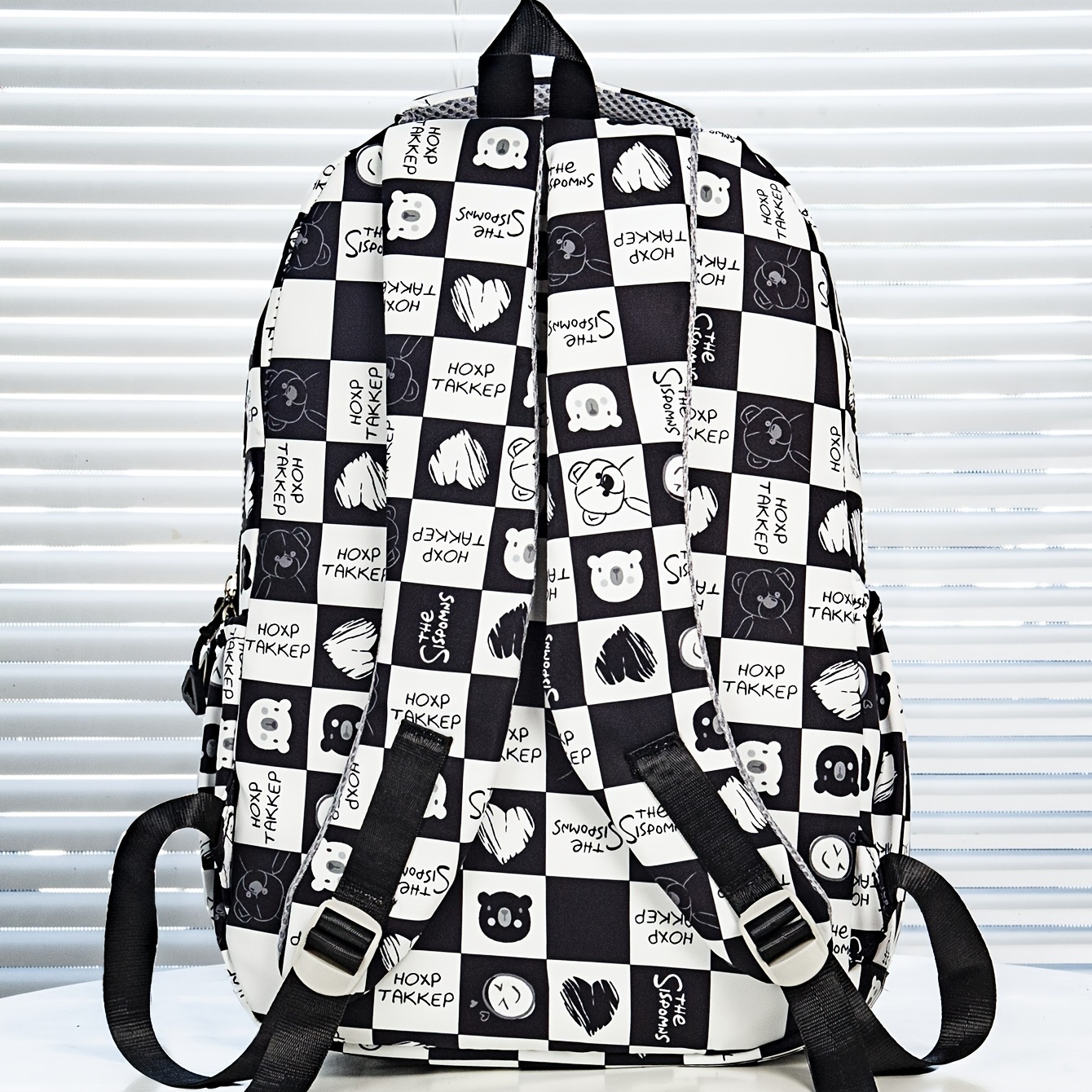 Graffiti Black Spaceman Backpack