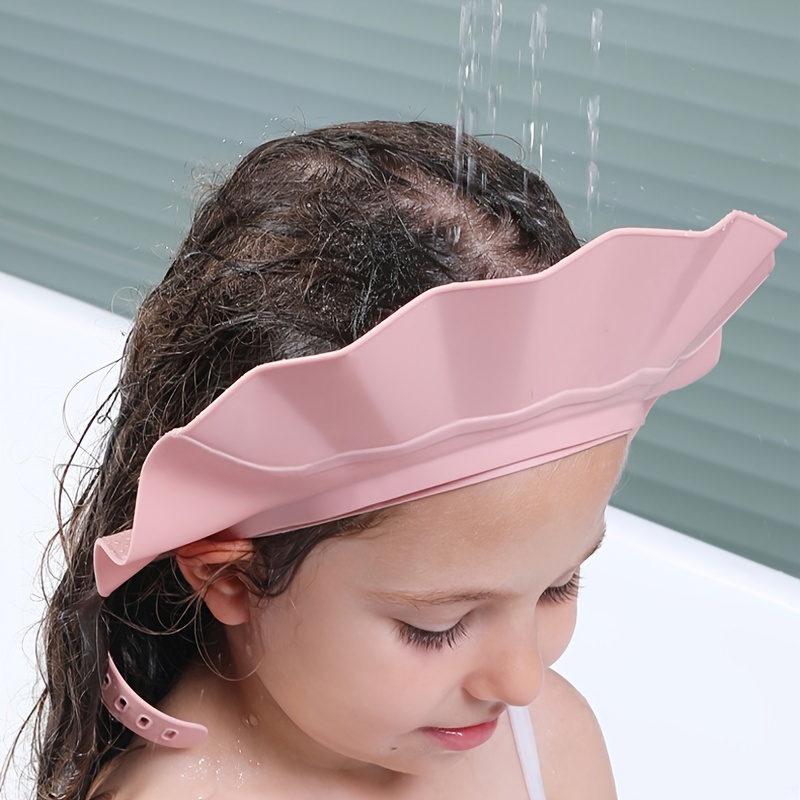 1 visera de baño suave para bebé, protección segura para el baño,  protección de baño, gorro de ducha, sombrero de lavado de cabello,  protección de