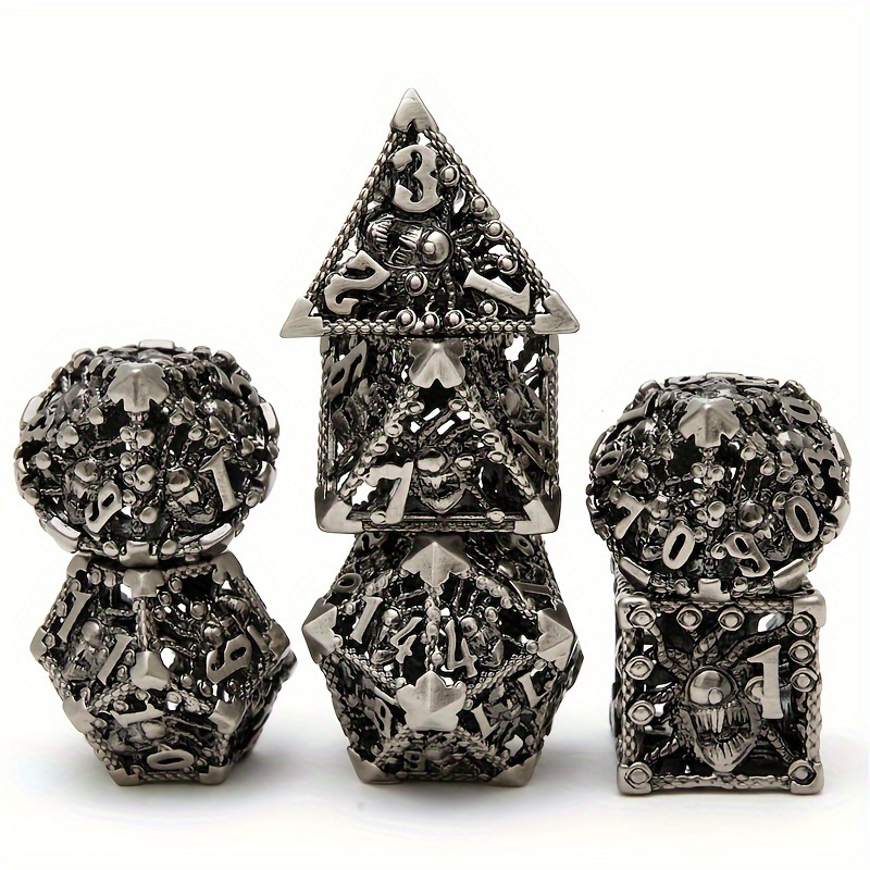 Dnd Dice Hollow D d Metal Dice Dungeons Dragons Dice Set - Temu