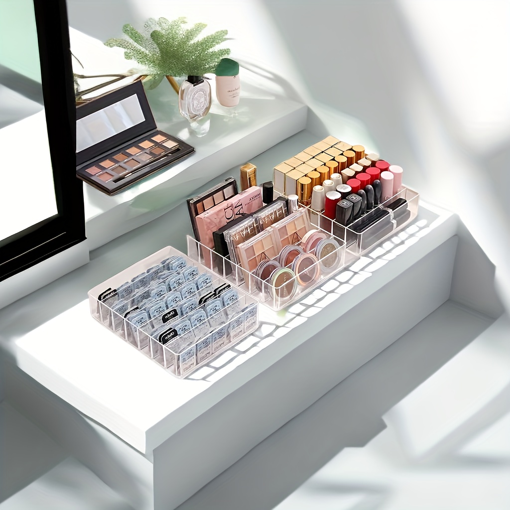 Transparent Makeup Storage Box Eyeshadow Palette Powder - Temu