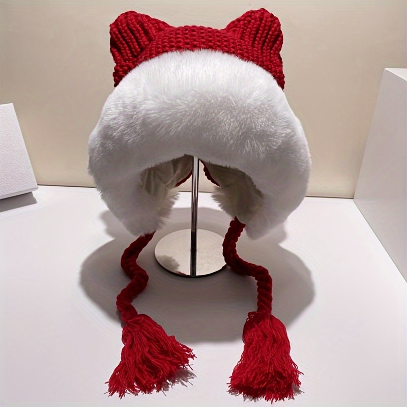 Santa hat outlet with cat ears