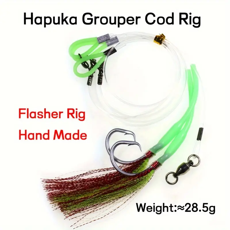 Hand Tied Strong Hapuka Groper Cod Rig Deep Sea Flasher - Temu Canada