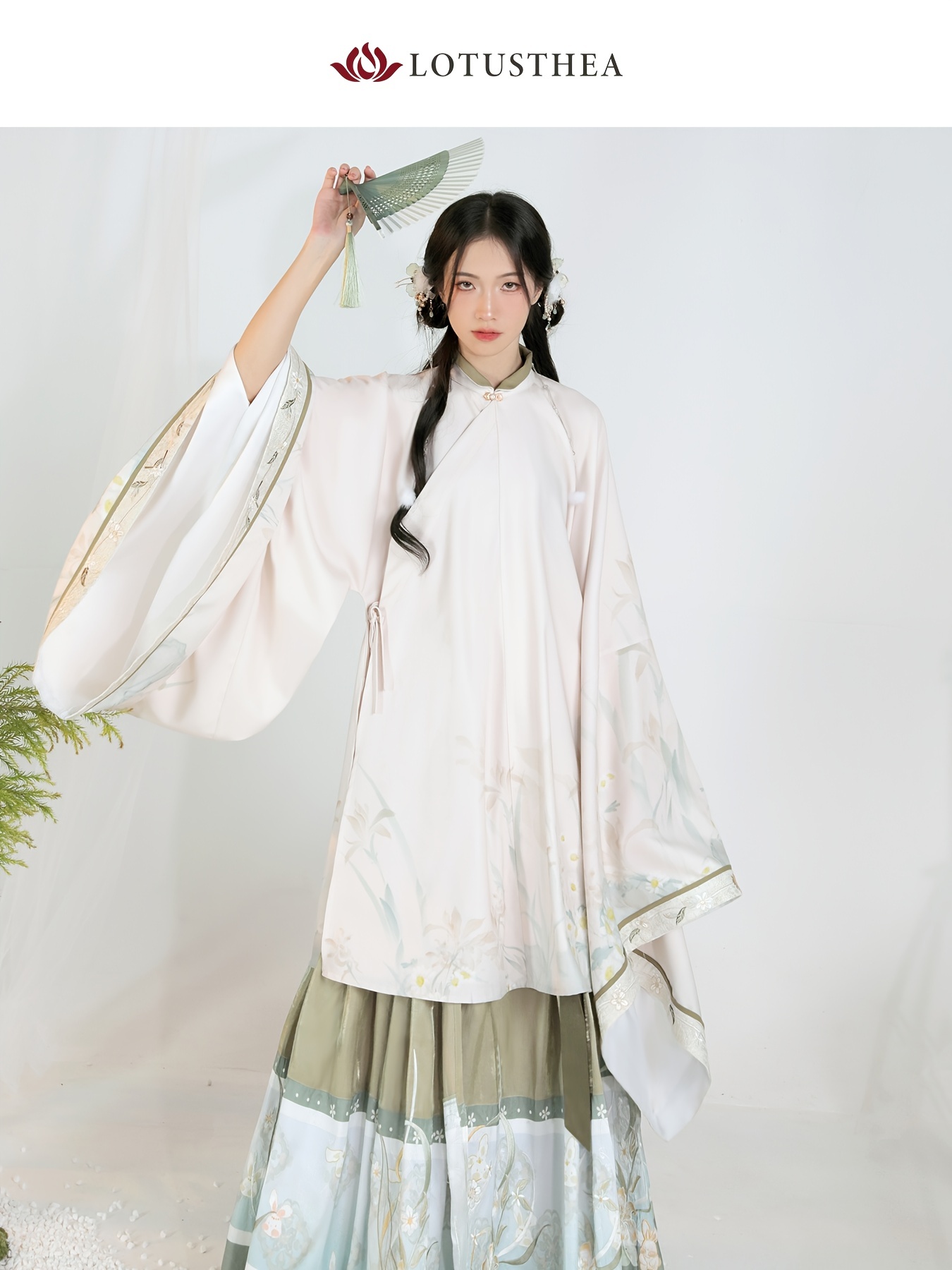 Chrysanthemum Graphic Long Top Mamianqun Skirt Hanfu - Temu