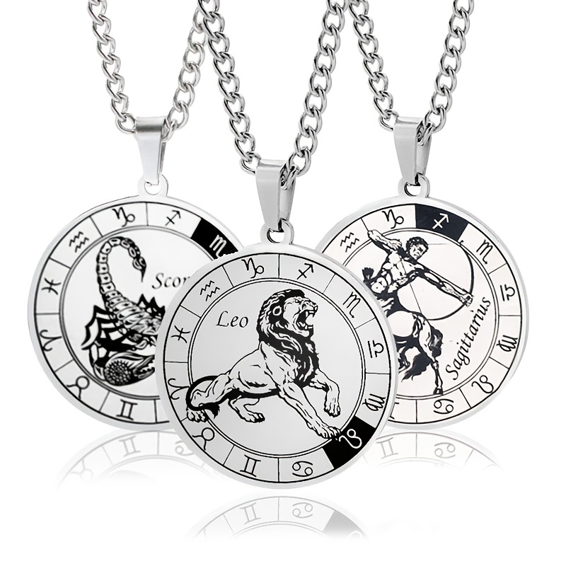 Pendants for Necklaces Zodiac Necklace with Heart Shaped Diamond Pendant  and Constellation Card 1PC