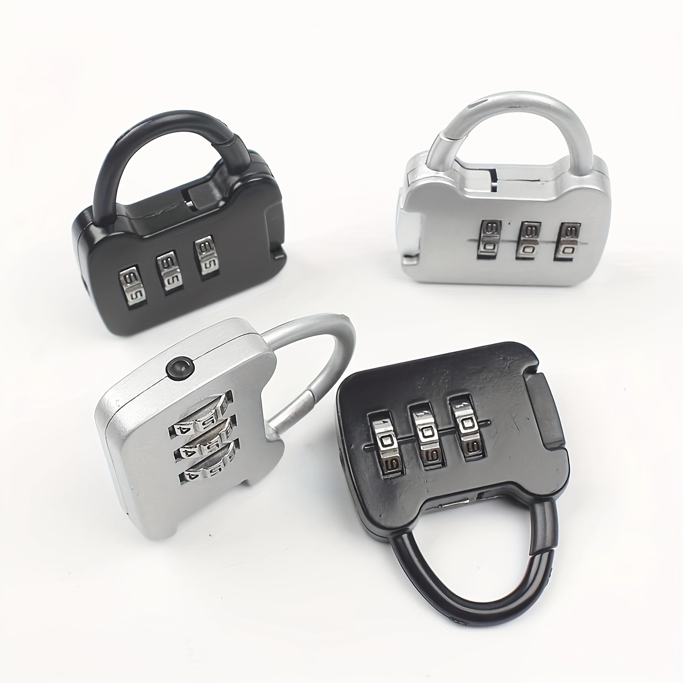 Suitcase Locks with Keys, 5Pcs Small Luggage Padlocks Multicolor