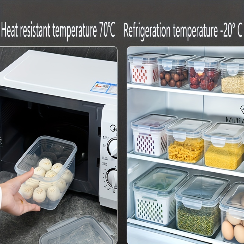 Organize Kitchen Refrigerator Storage Box: Transparent - Temu