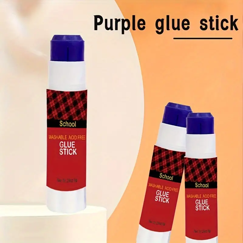 Disappearing Purple Glue Sticks, 8/10pcs, Lavable, Palos De Pegamento  Escolar, Palos De Pegamento, Palos De Pegamento Morados, Pegamento Escolar,  Pega