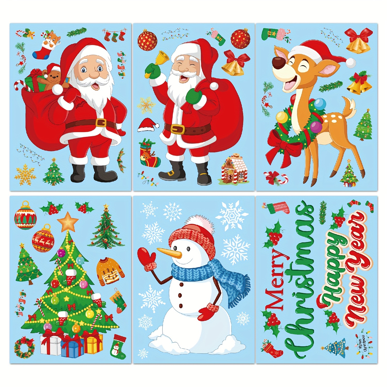 Cute Santa Stickers For Laptop Journal Computer Christmas - Temu