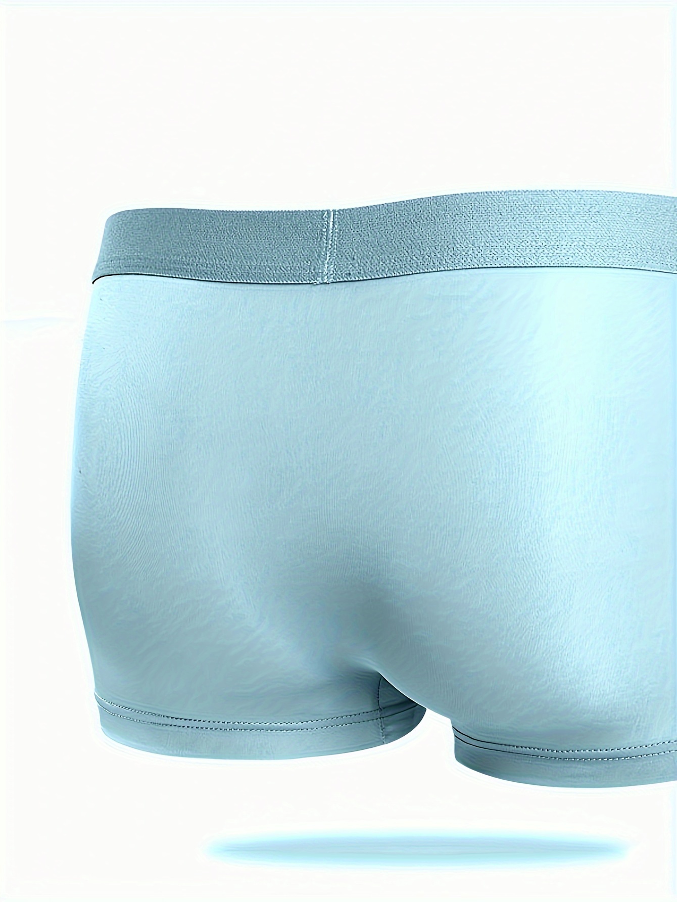 HKEJIAOI Mens Underwear Boxer Briefs Men Underwear Comfortable  Sweat-absorbent Ice-Silk Cool Boxer Splic Briefs, Deals Clearance