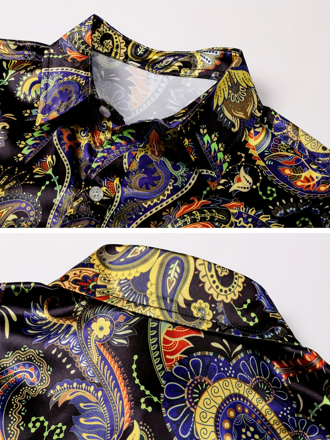 satin paisley shirt