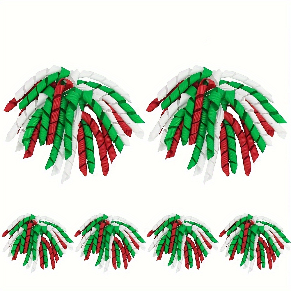 1/2pcs Green Red Christmas Ribbon Tie with Christmas Tree Reindeer Etc Shape Brooch,Red Green,$1.99,free returns&free ship,Temu