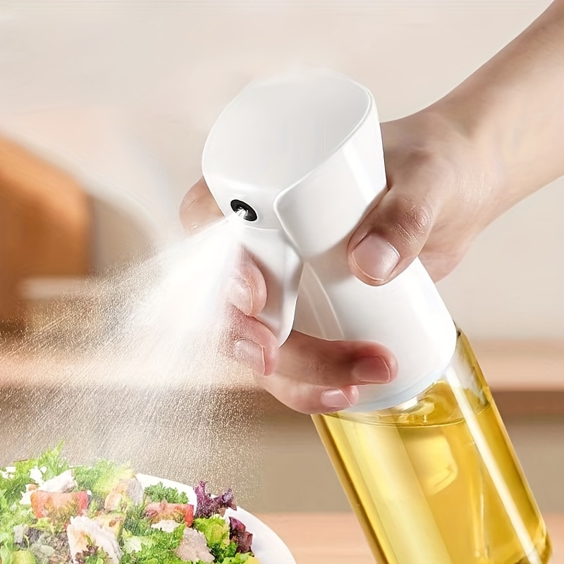 Baking Oil Sprayer Bottle, Cooking Oil Dispenser, Pet Material Oil Sprayer,  Air Fryer Spray Bottle, Kitchen Gadgets, Baking Supplies, Canola Oil  Sprayer, Salad Making, Frying, Grilling, Greenery, Salon, Hairdressing  (white/black) - Temu