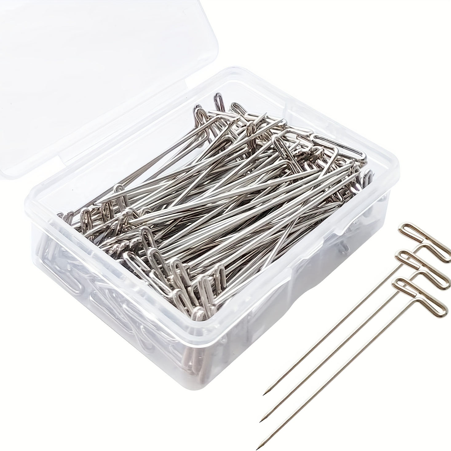 Assorted Sizes T pins T Pins For Blocking Knitting Wig Pins - Temu