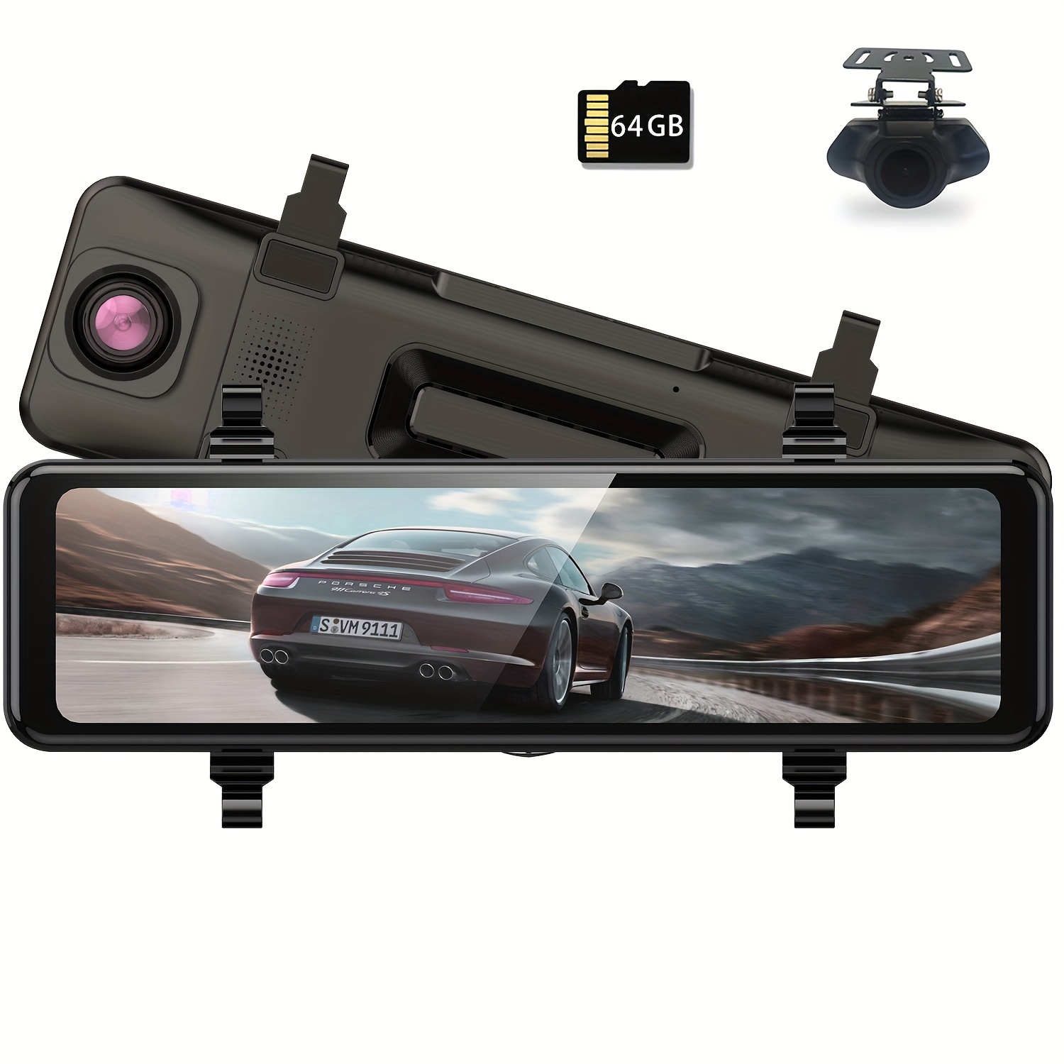 10mirror Dash Cam Front And Rear 1080p Touch Screen Car - Temu